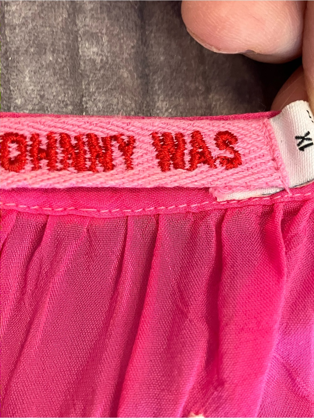 Johnny Was Bright Fuchsia Embroidered V-Neck Tunic - Picture 12 of 14